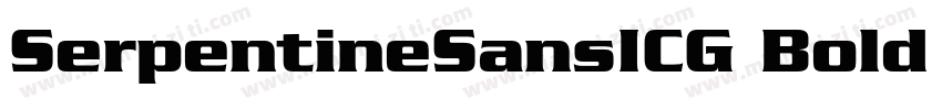 SerpentineSansICG Bold Italic字体转换